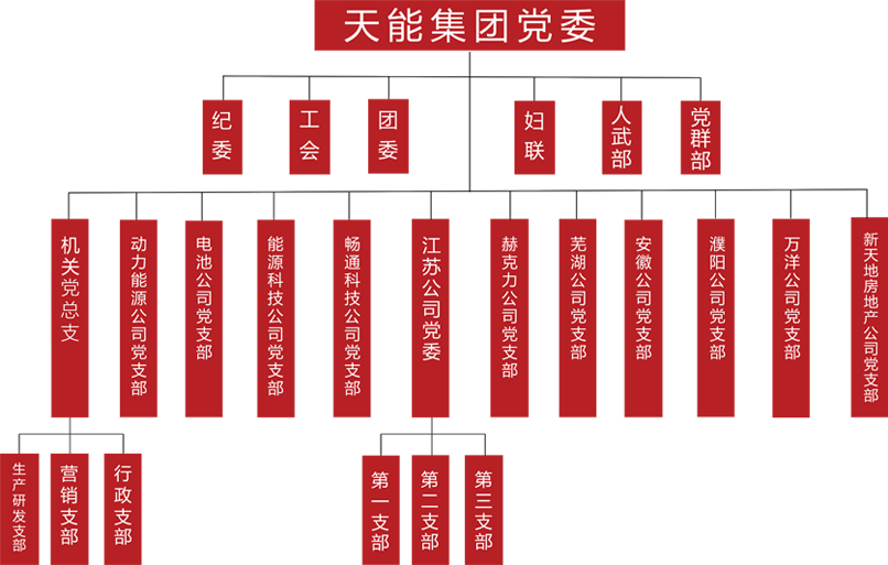 304am永利集团建团党委组织架构
